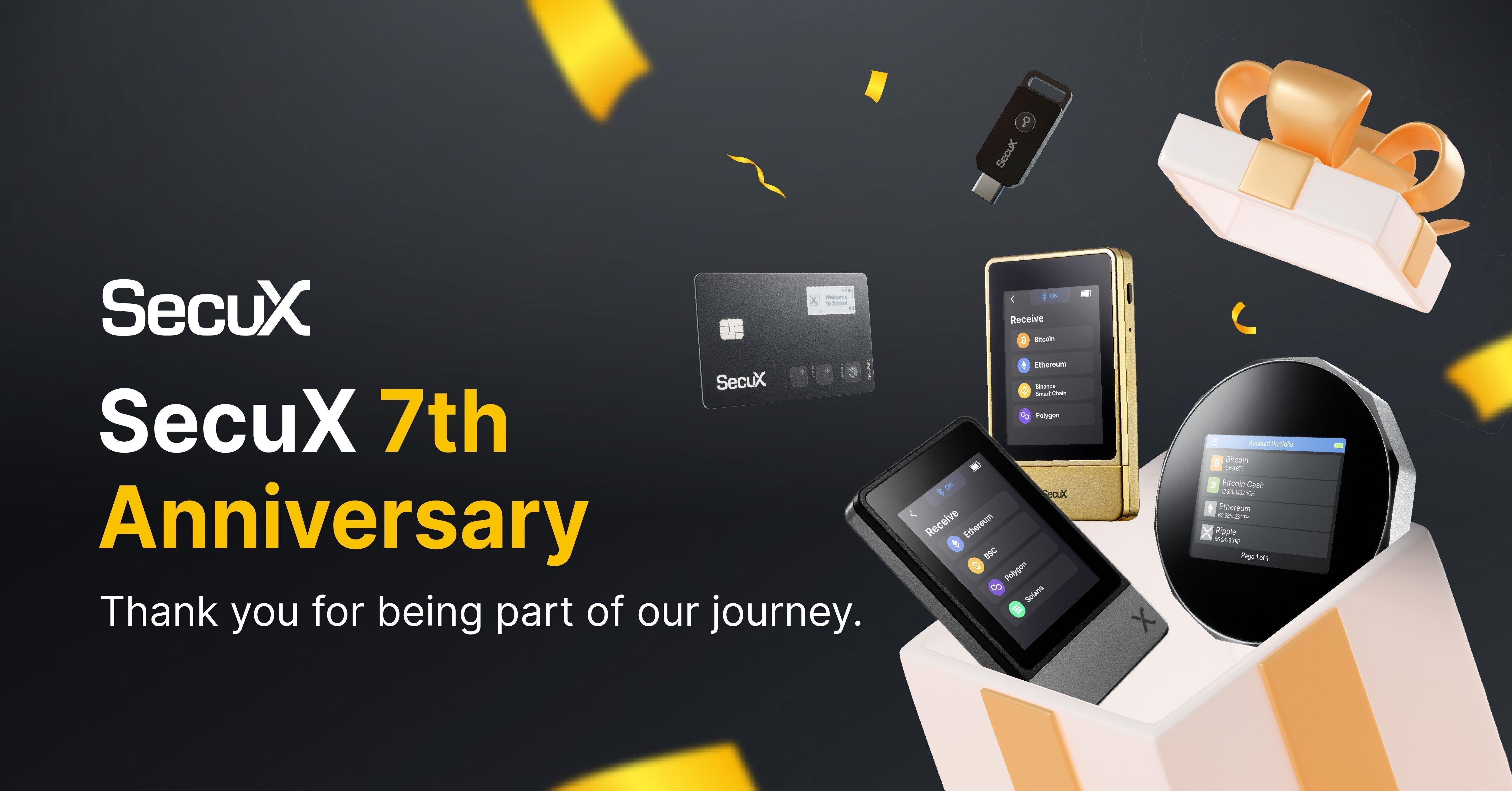 SecuX 7th Anniversary: 7 Years of Innovation in Crypto and Digital Sec