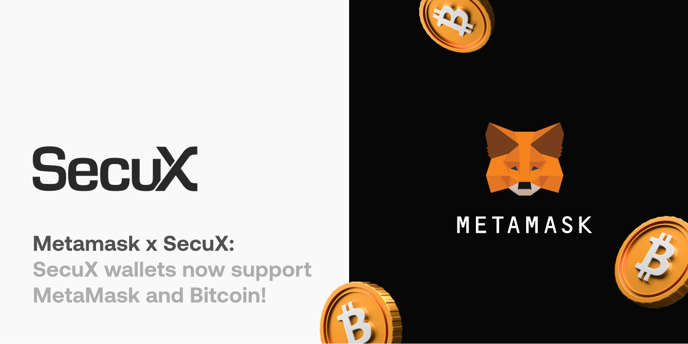 SecuX wallets now support MetaMask and Bitcoin! | SecuX Announcement
