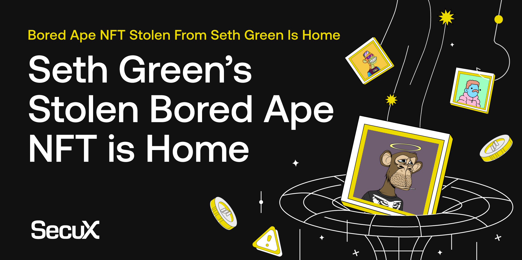 Bored Ape NFT Stolen From Seth Green Is Home! | SecuX Blog