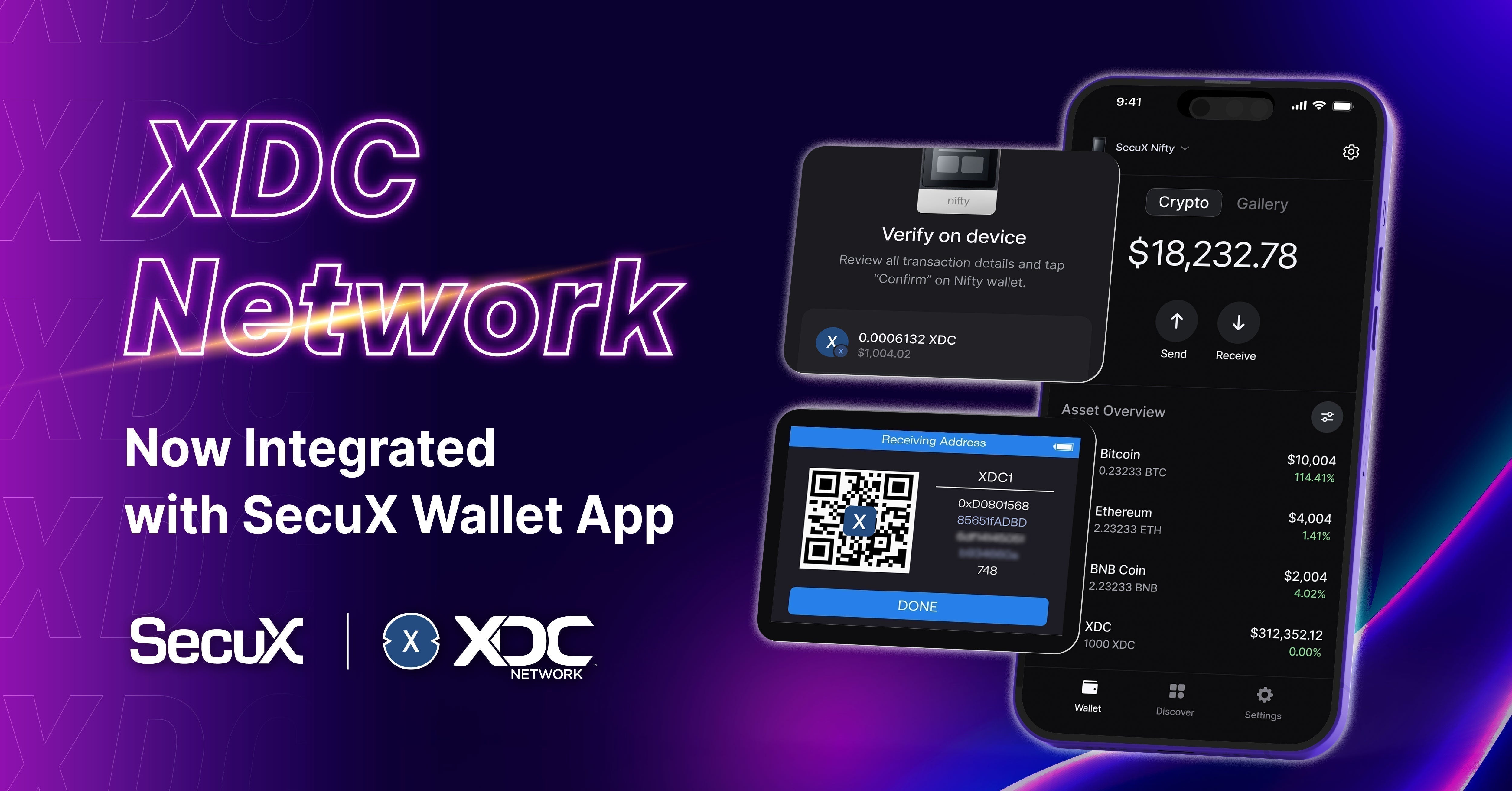 Unlocking New Horizons: XDC Network Integration Now Live in SecuX Wall