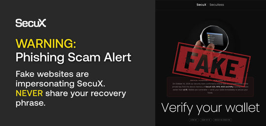 SECURITY ALERT: Beware of Fake SecuX Websites