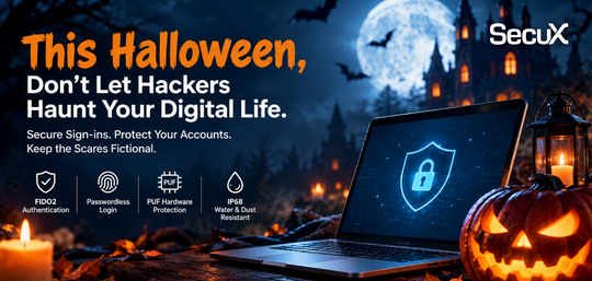 今年萬聖節，別讓駭客侵擾你的數位生活：SecuX 在美國Newegg首賣PUFido Key 2 和 PUFido Drive 2