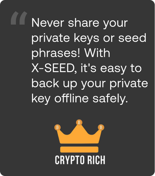 Crypto Rich x SecuX X-SEED Series Interview Video