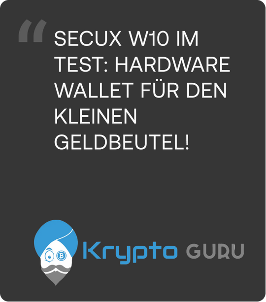 Krypto GURU SecuX W10 Unboxing Review