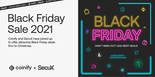 Coinify x SecuX Black Friday Sale 2021