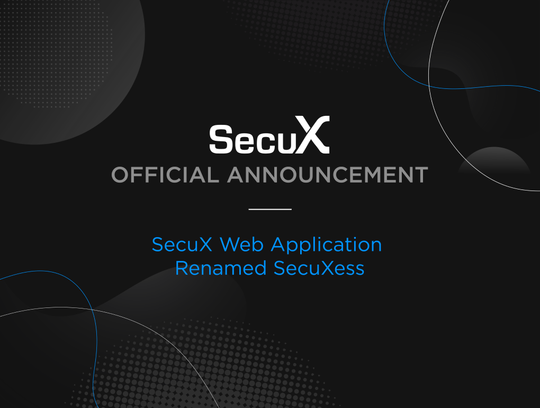 SecuX Official Announcement – SecuX Web Application Renamed SecuXess
