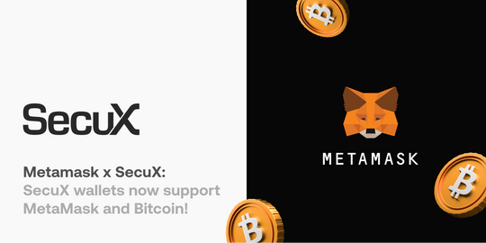 SecuX wallets now support MetaMask and Bitcoin!