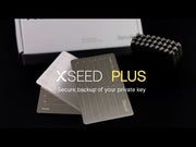 SecuX XSEED Plus metal cold storage for recovery seed phrase and restore your private keys