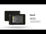 SecuX W20 crypto hardware cold wallet secure private key and seed phrase