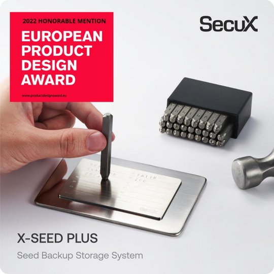 X-SEED PLUS Seed Phrase Storage Punch Set | SecuX Official Shop X-SEED PLUS Seed Phrase Storage Punch Set | SecuX Official Shop