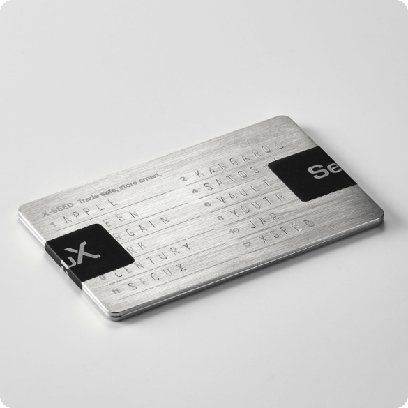 X-SEED PLUS Seed Phrase Storage Punch Set | SecuX Official Shop