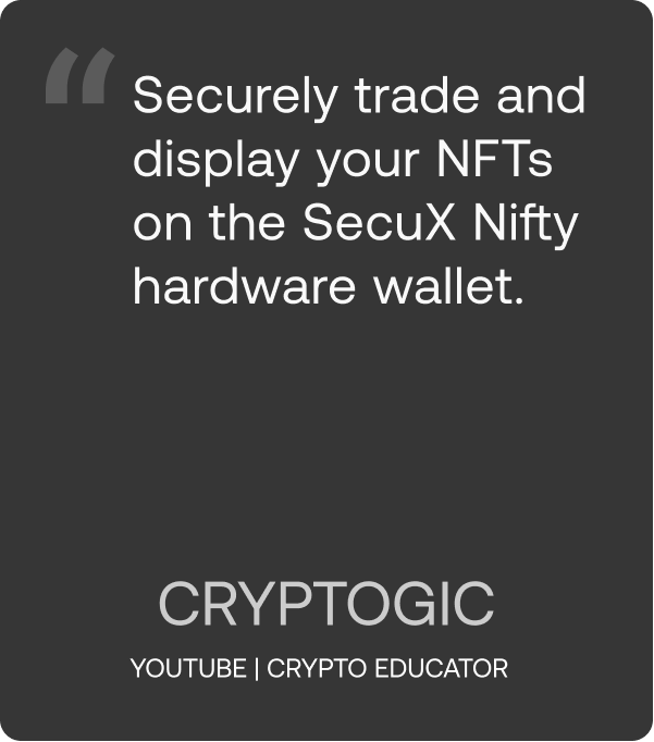CRYPTOGIC SecuX Nifty Unboxing Video