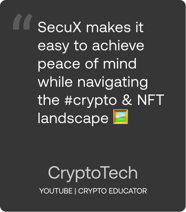 CryptoTech SecuX Nifty Unboxing Video