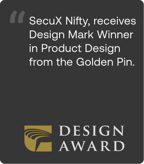 Golden Pin Design Award 2022 Winner SecuX Nifty