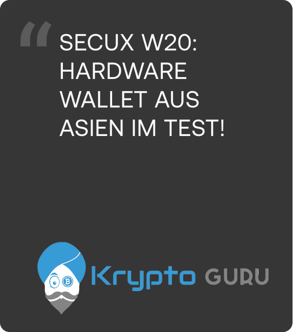 Krypto GURU SecuX W20 Unboxing Review
