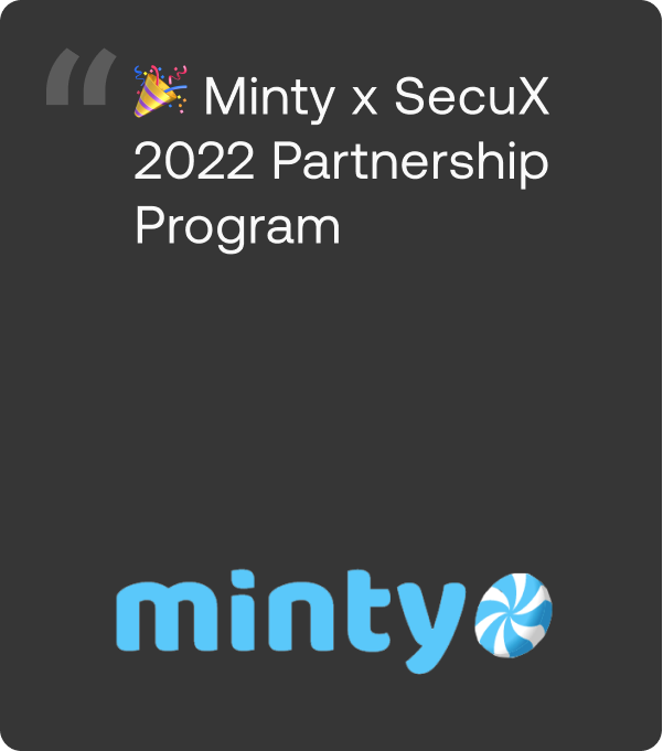 MintyScore x SecuX 2022 Partnership
