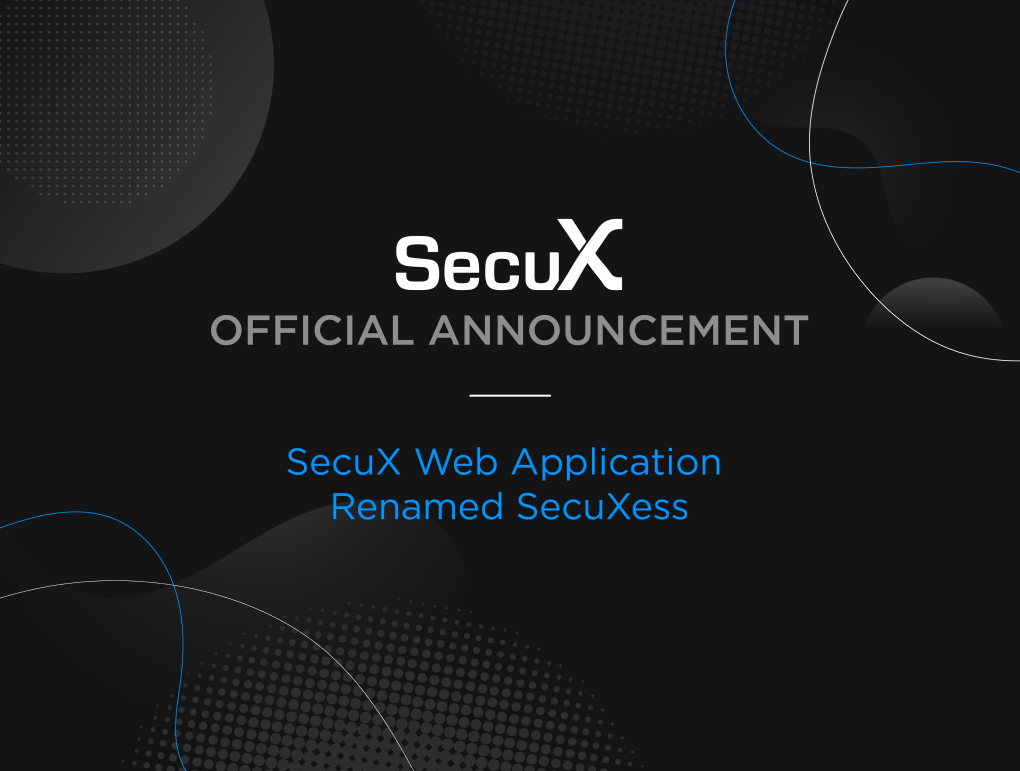 SecuX Official Announcement – SecuX Web Application Renamed SecuXess
