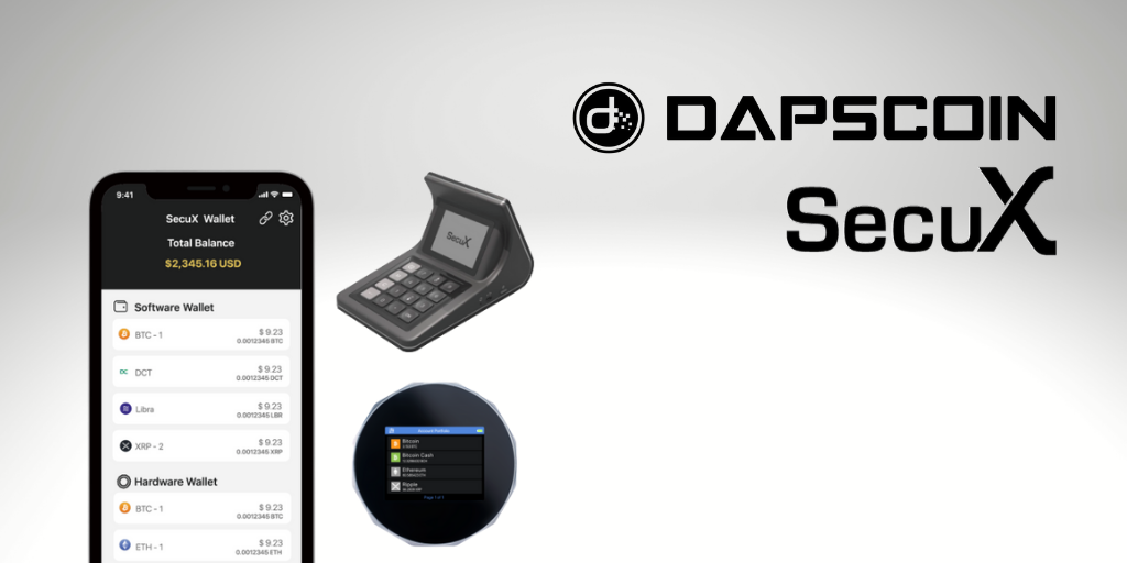 SecuX World’s First Cross-Platform Crypto Hardware Wallet Partners with DAPS coin