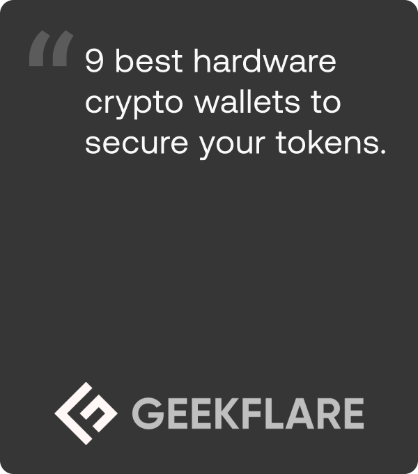 Geekflare SecuX Hardware Wallets Ranking